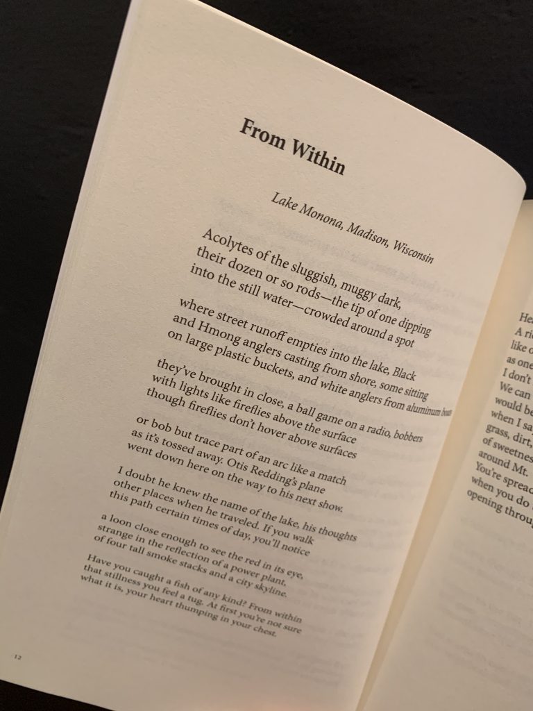 page of a poetry book